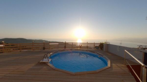 Froso apartment with pool, jacuzzi & endless view